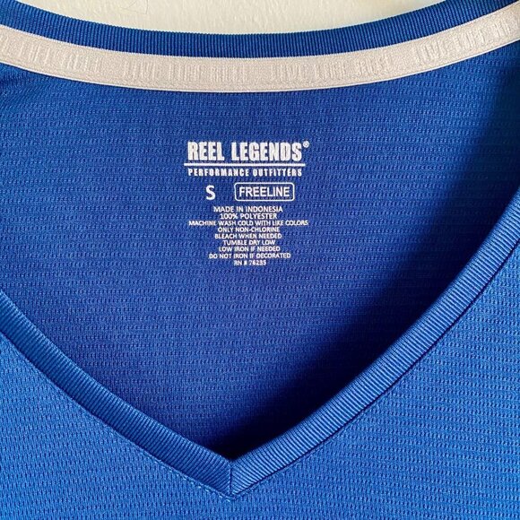 Reel Legends Freeline Blue Long Sleeve Performance Top Women's Size Small NEW - Picture 7 of 7